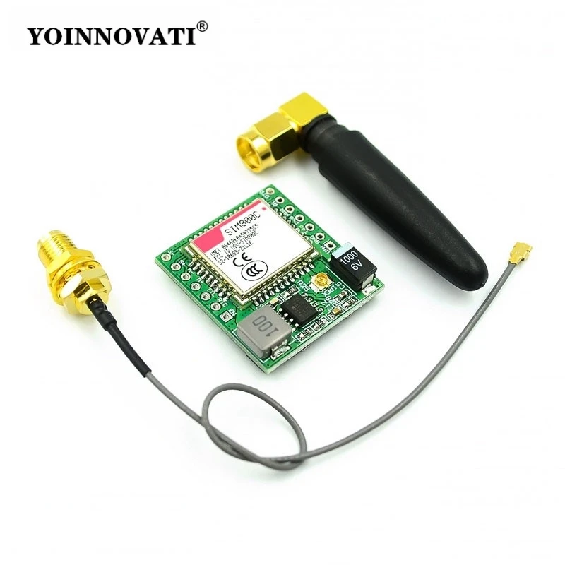 SIM800C GSM GPRS TTL Development Board with Antenna  Compatible with Air208S Wireless Module SIM7020C