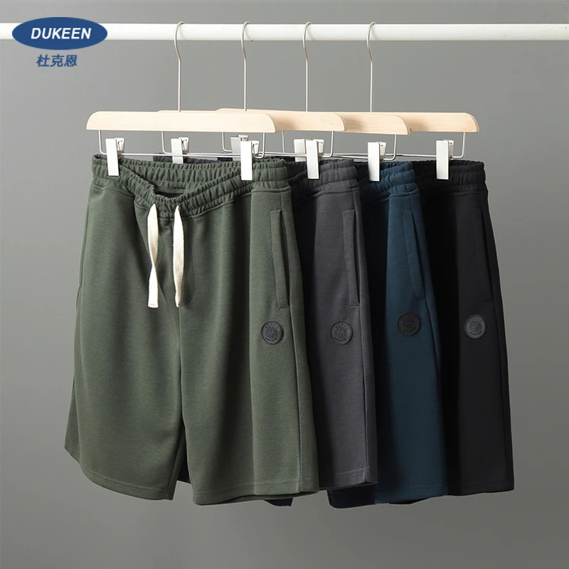 DUKEEN French Loop Weave Soft Sweatpants Summer Casual Sports Trendy Shorts Outdoor Five-Point Pants