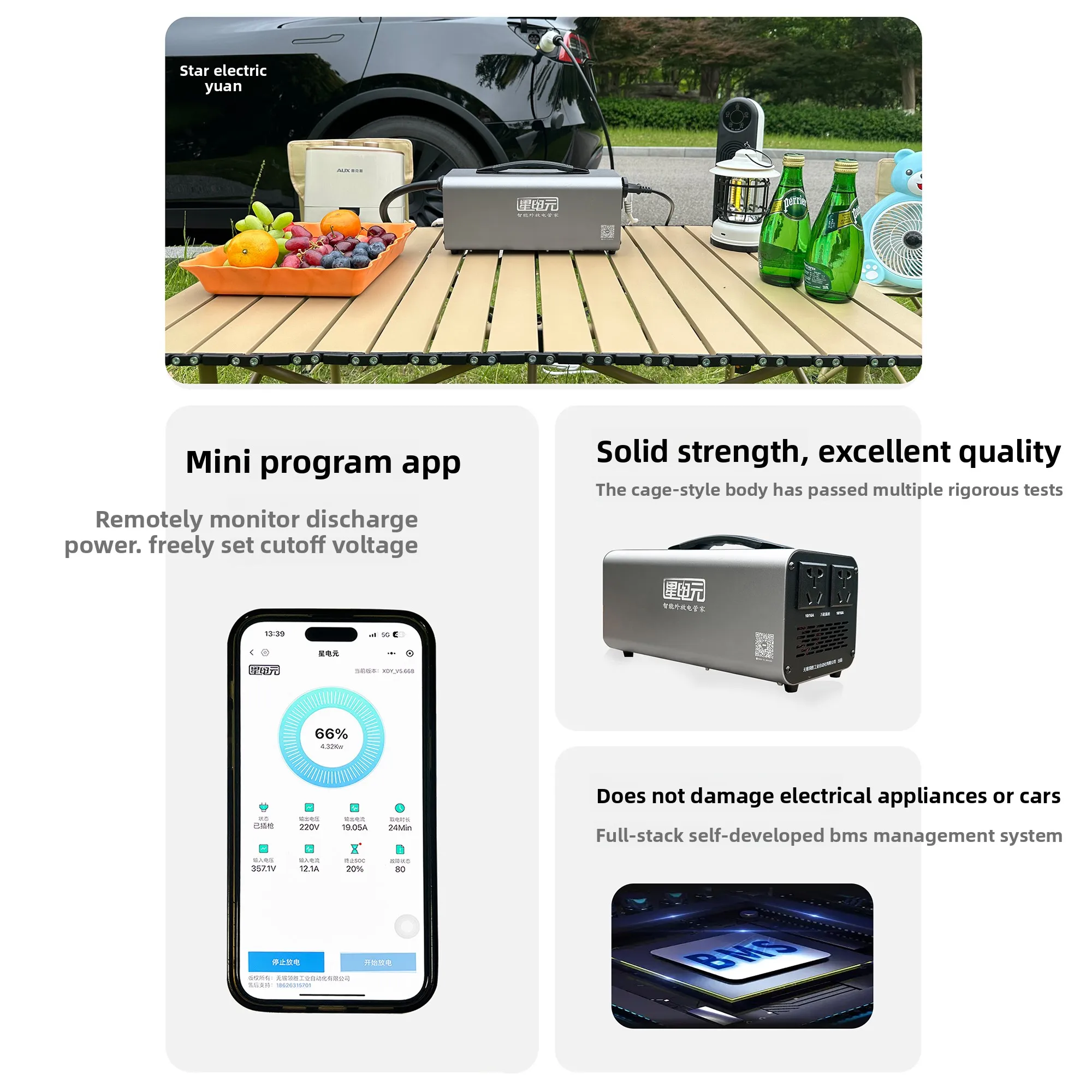 New energy DC fast charging port external discharge stun gun is suitable for Volkswagen ID NIO Tesla 3 Ai'an yvs inverter