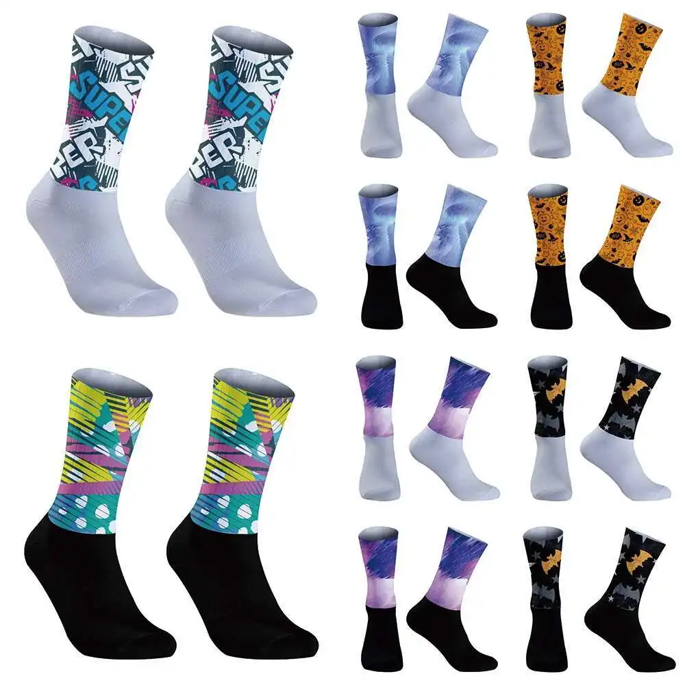 

Cycling Aero Socks Socks 2024 New Team Anti Slip Seamless Silicone Pro Running Sport Road Bike Socks ﻿