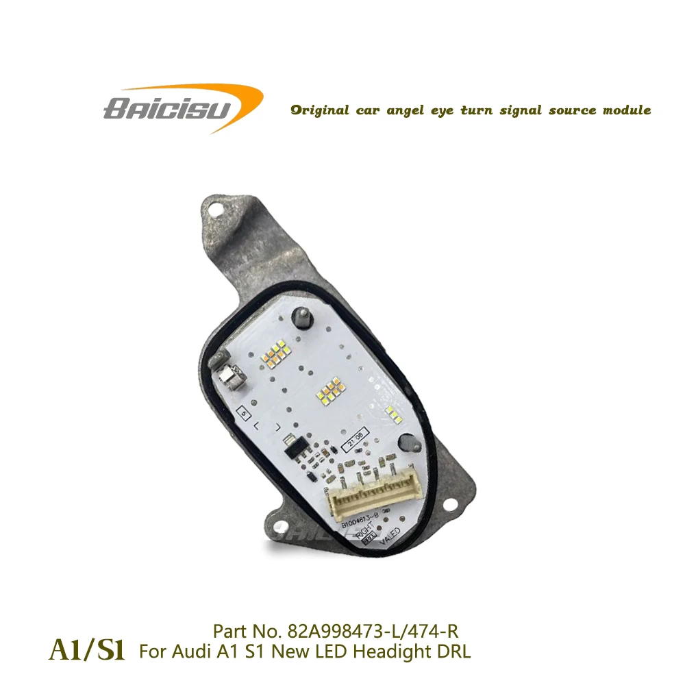 Left&Right NEW Daytime Running Lights Module LED DRL Xenon Headlight 82A998473-L/474-R For Audi A1 S1 Sportb./Lim. 2019-2025