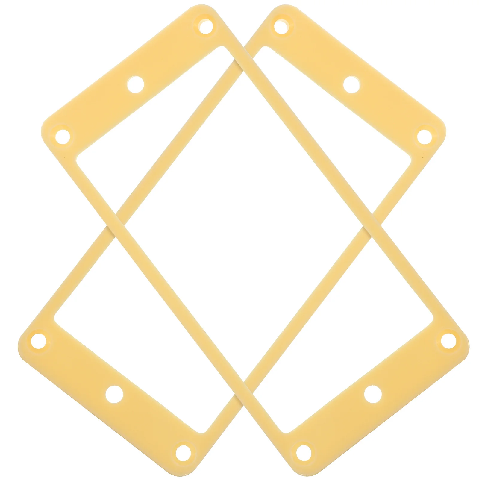 

2 Pcs Electric Guitar Bridge Tight-tune Pickup Frame Frames Gig Plastic Covering