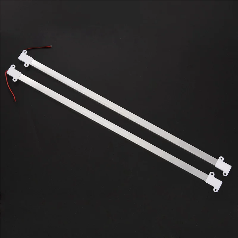 

LICE-12Pcs 50CM 12V 36 LED 5630 SMD Hard Strip Light Aluminum Shell With End Cap Warm White