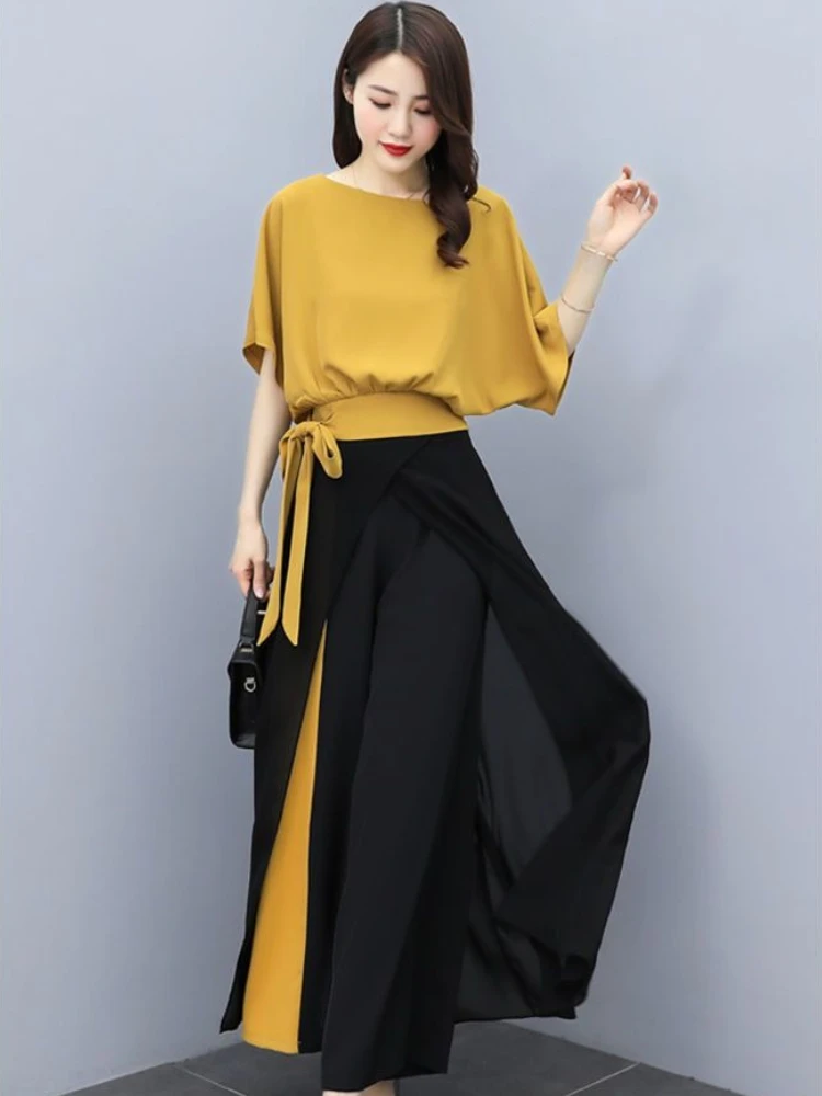 

Лето 202, брюки, женская одежда, стильный шикарный и элегантный роскошный оптовый рекламный комплект брюк для женщин, 2 предмета