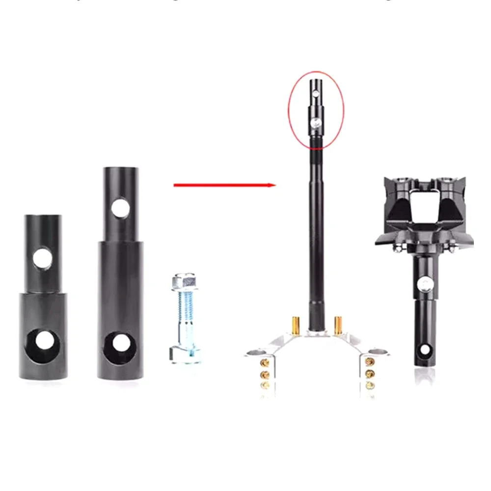 Universal Motorcycle E-Bike Faucet Base Riser Extension Rod Steering Column Height Heighten Rod For RSZ Niu Ninebot Modify Parts