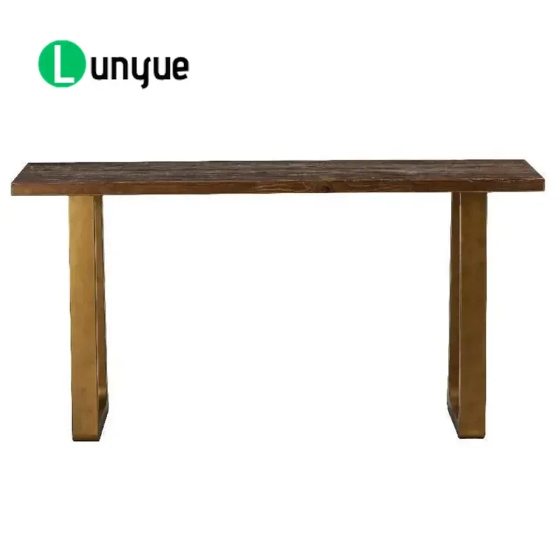 Farmhouse Console Table Recycled Wood Handmade Simple Classic Hallway Entryway Furniture Rustic Home Decor Storage Shelf