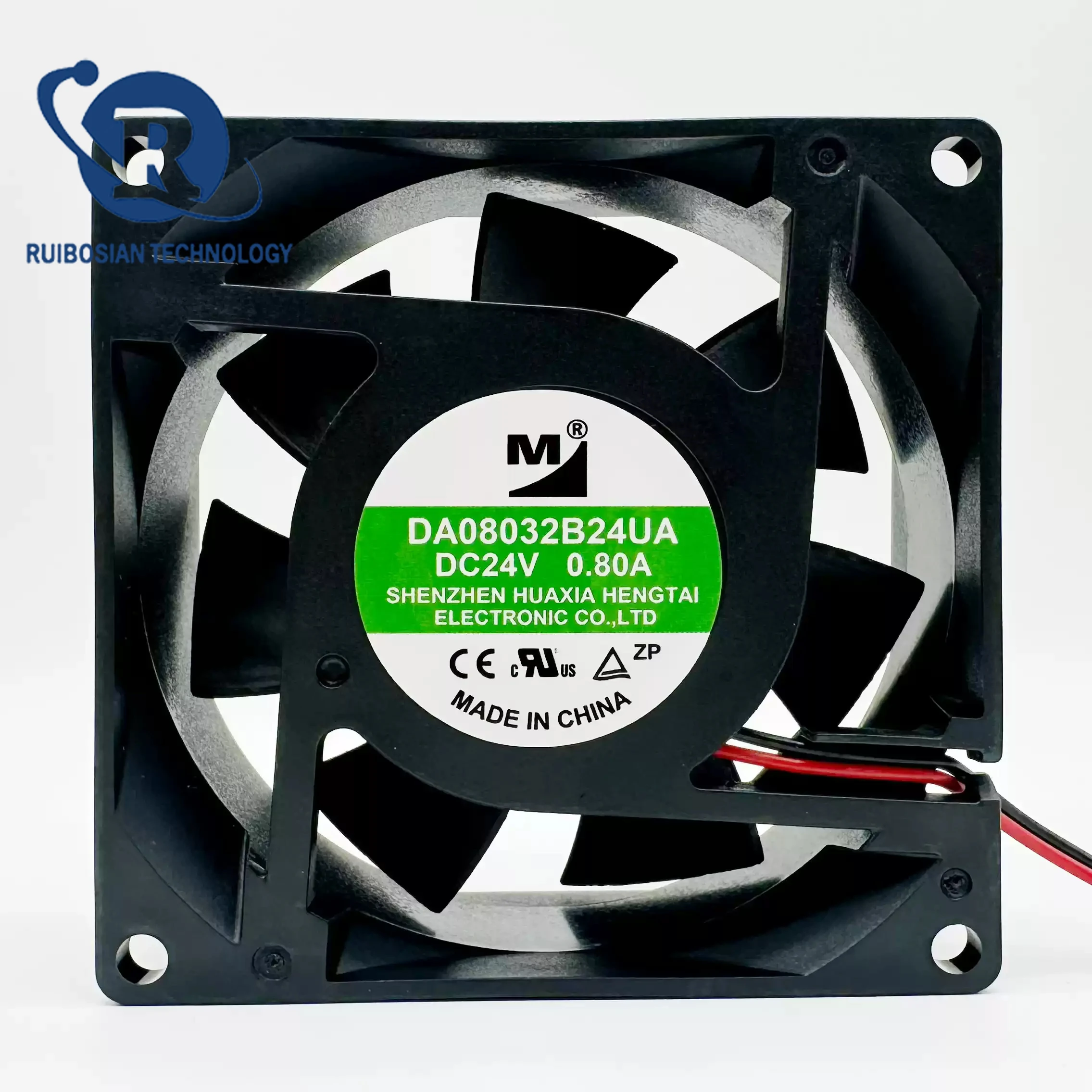 

DA08032B24UA 8032 24 В 0,8 А 8 см 2-проводной инверторный вентилятор охлаждения