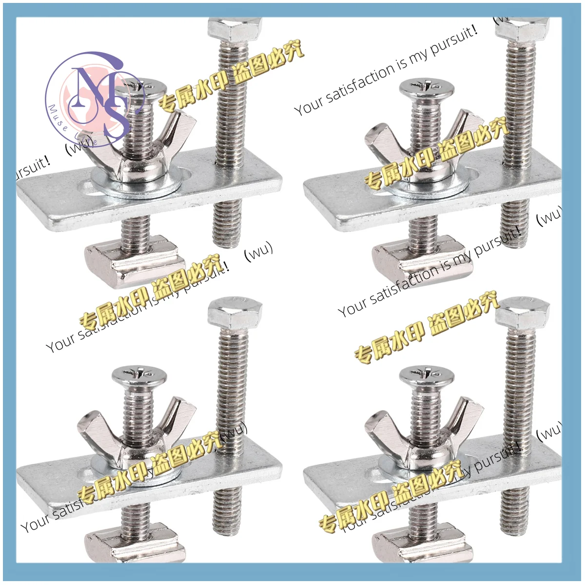 4 sets of T-track mini pressing fixture sets, with iron machine tools, suitable for CNC engraving machines