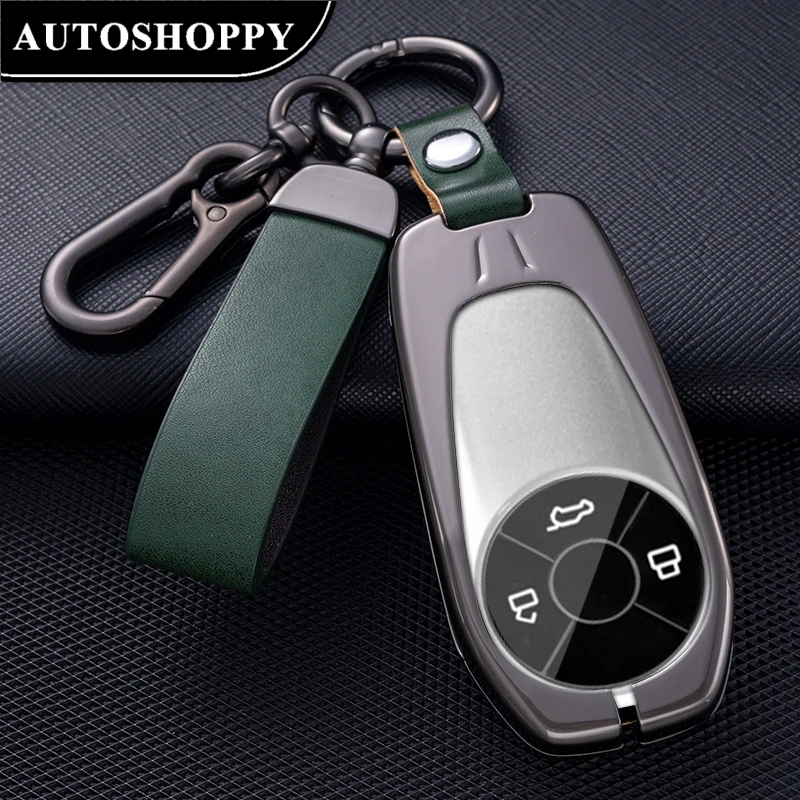 Funda de ante para llave de coche, accesorio de aleación de Zinc y Metal, a la moda, para Ora Funky Cat Alcantara