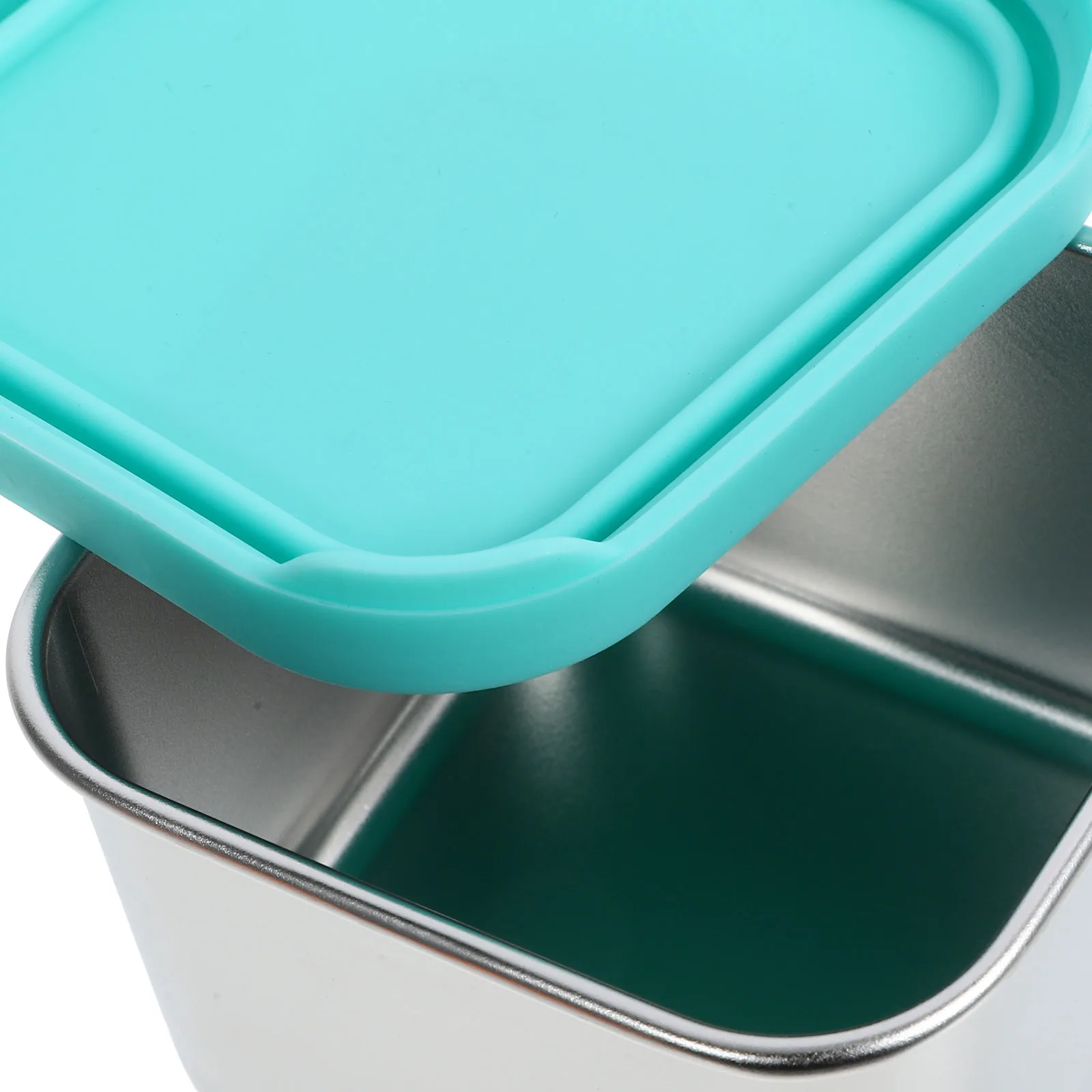 

4Pcs Dressing Containers Stainless Steel Leakproof Silicone Lid Portable Sauce Cups for Home Restaurant Picnic Outdoor Use