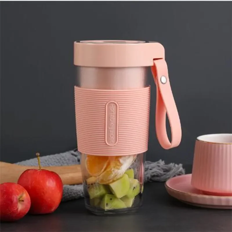 Electric Mini Portable Juicer Machine, USB Rechargeable Fruit Mixer, Kitchen Food Processor, Fitness, Travel, Blender