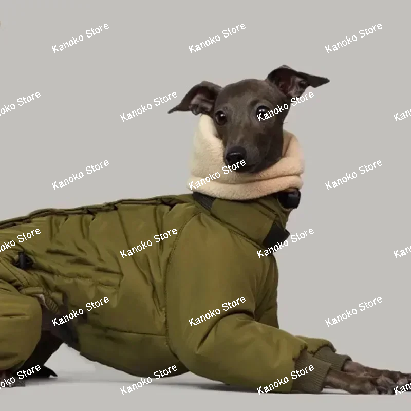Small and Medium Dog Clothes Super Thick Cotton-padded Pet Coat Whitbit Greyhound Clothes Dogs Accessories Ropa Para Perro