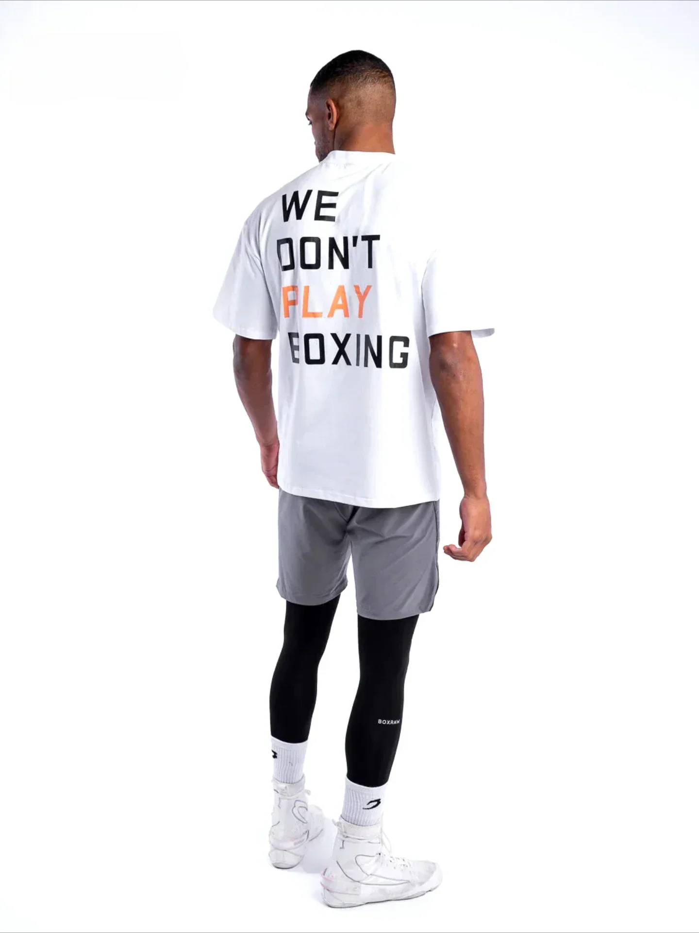 موضة رجالية 2025 ماركة الملاكمة الجديدة BOXRAW نحن لا نلعب الملاكمة المطبوعة الملاكمة 2025 تي شيرت جديد ساخن القطن المتضخم #1