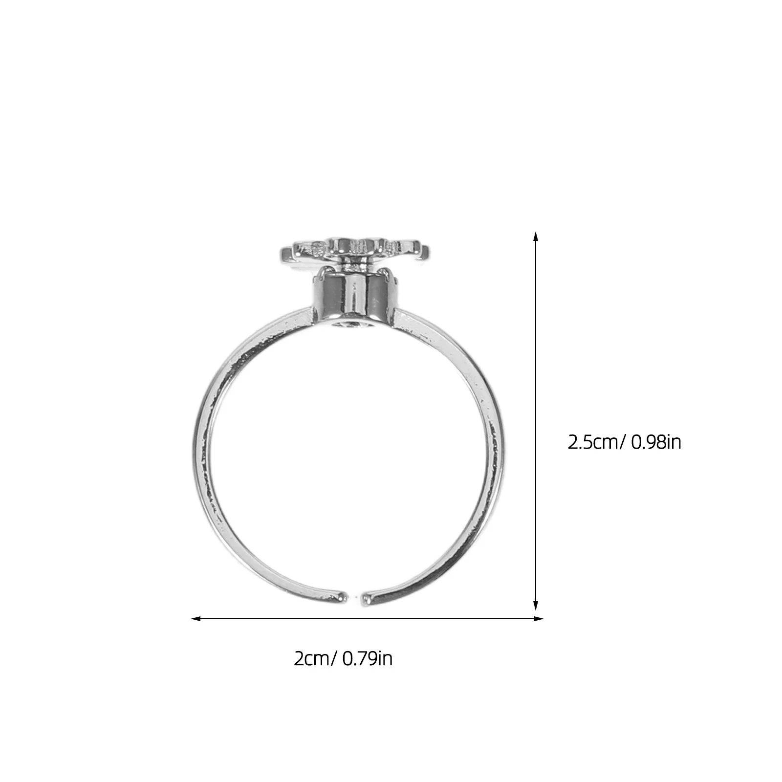 2 قطعة حلقات ديزي عالية السرعة الغزل قابل للتعديل نهاية مفتوحة خمر نمط النحاس خواتم تململ القلق الإغاثة ارتداء اليومي مكتب