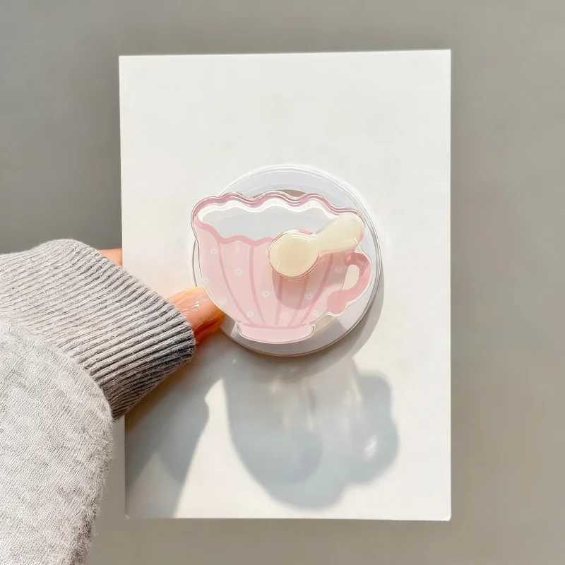 

Cute Cartoon Rotation For Magsafe Magnetic Phone Griptok Grip Tok Stand For iPhone 15 16 17 Wireless Charging Case Holder