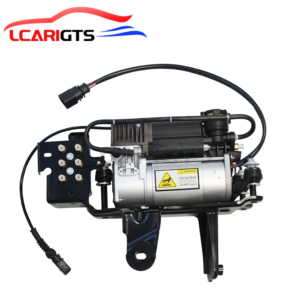 

For Audi A6 C6 Air Suspension Compressor Pump with Bracket + Solenoid Valve Block 4F0616005E 4F0616005 4F0616006