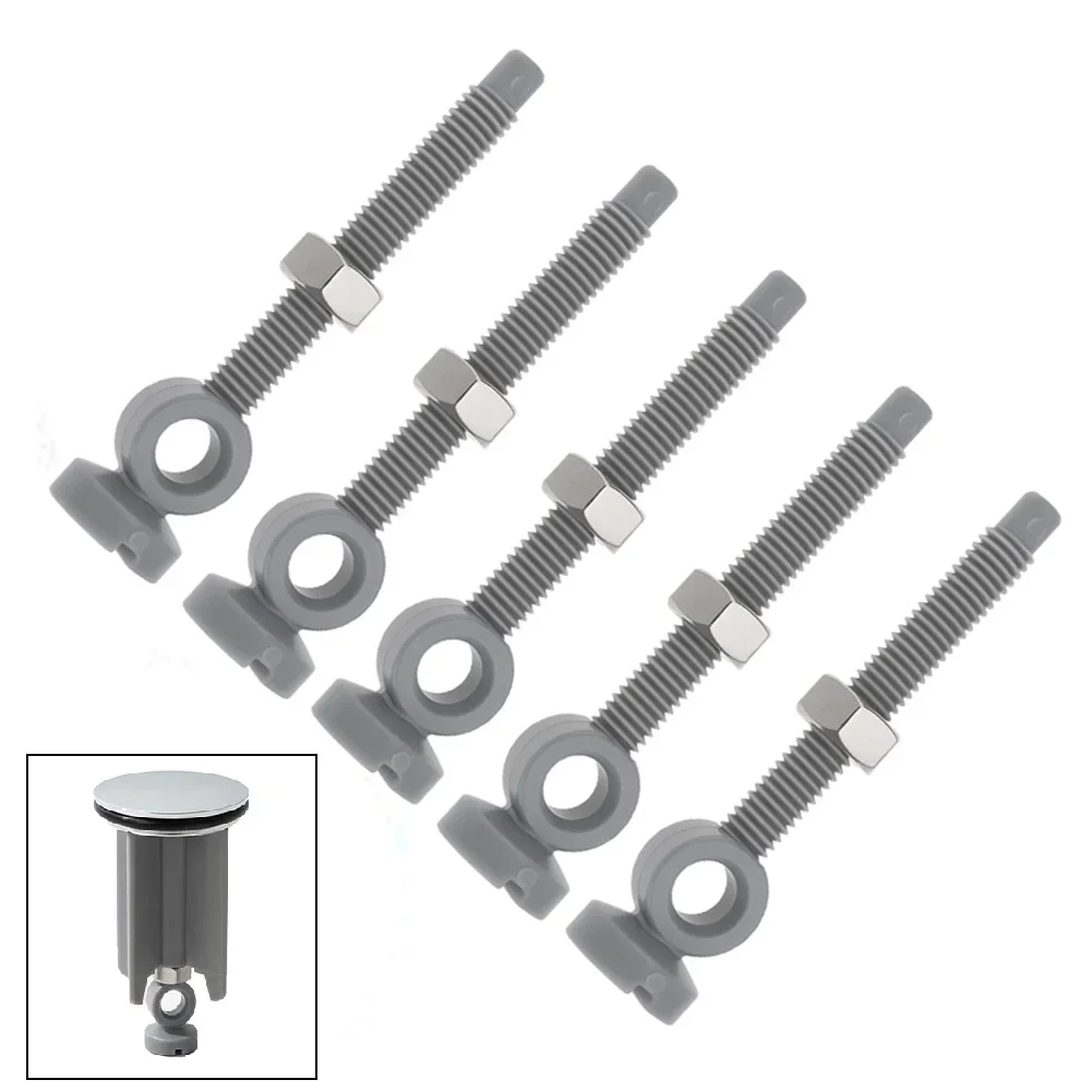 1/5pcs Bathroom Basin Drain Valve Adjusting Screw Replacement Parts Plastic Kitchen Sink Drain Valve Screws Drain Fitting