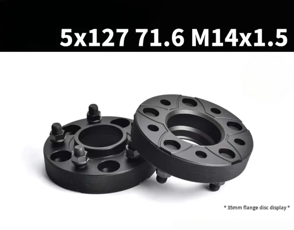 Forged Aluminum Black Flange Wheel Spacer Custom Adapters & Spacers for Wrangler Gladiator Etc. 16-20 Inch