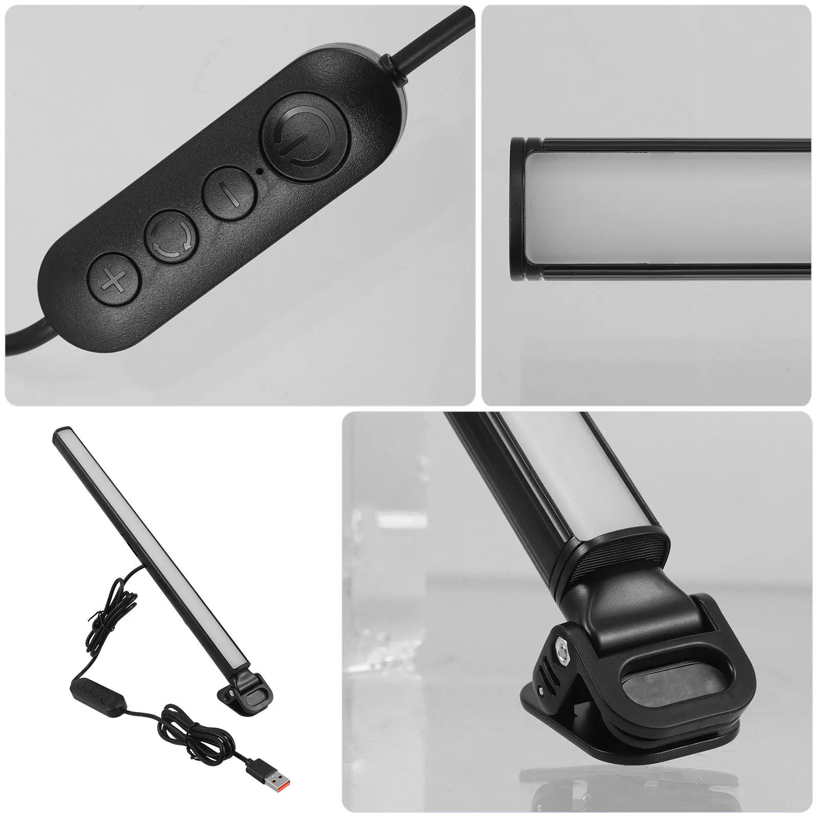 컴퓨터 모니터 노트북 USB 작업 연구 독서등 휴대용 눈부심 방지용 LED 스크린 눈 보호 램프 바 조광 가능