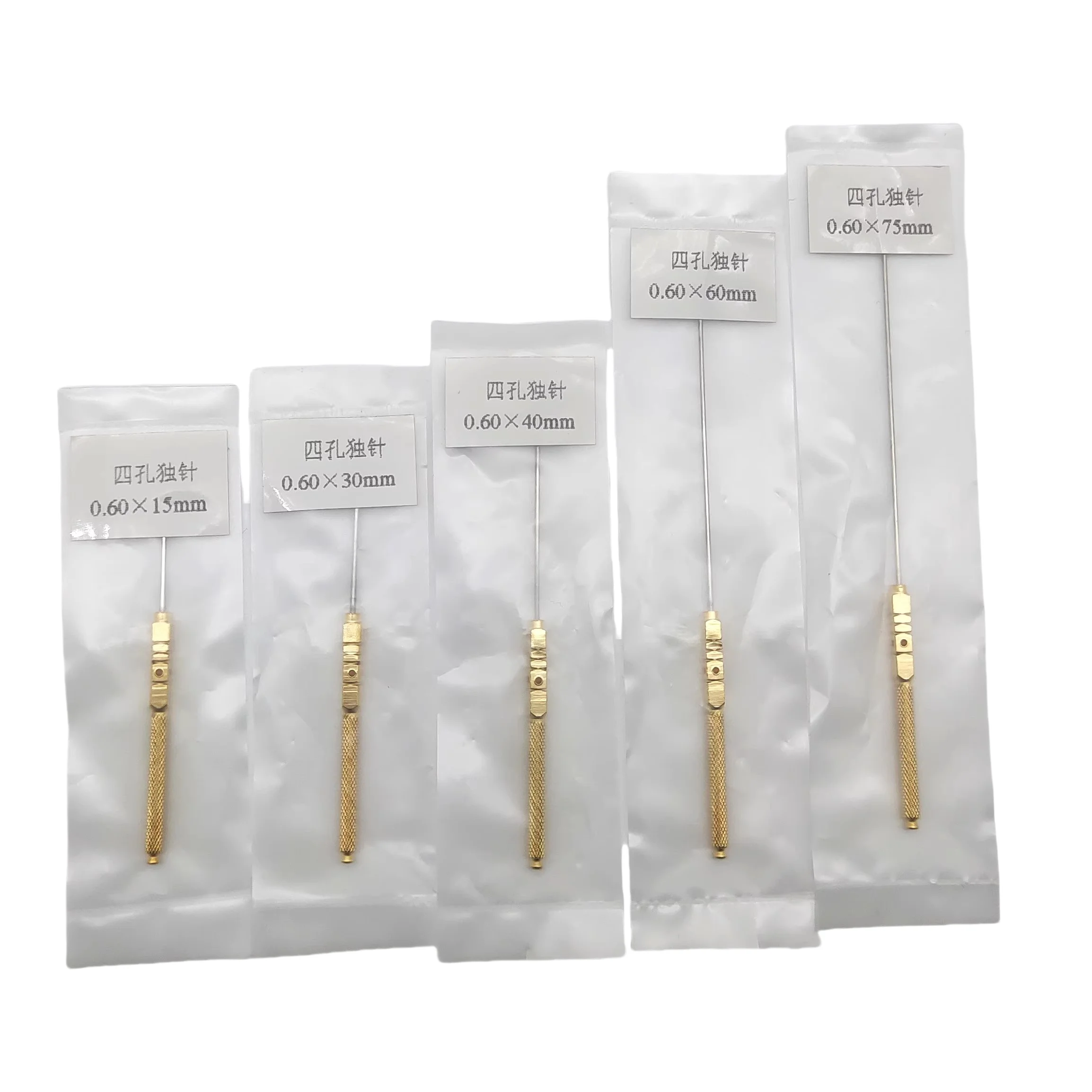1PCS Four-hole Acupuncture Needle with Sleeve Non-disposable Reusable Single Individually Packaged 0.8x15/0.8x30