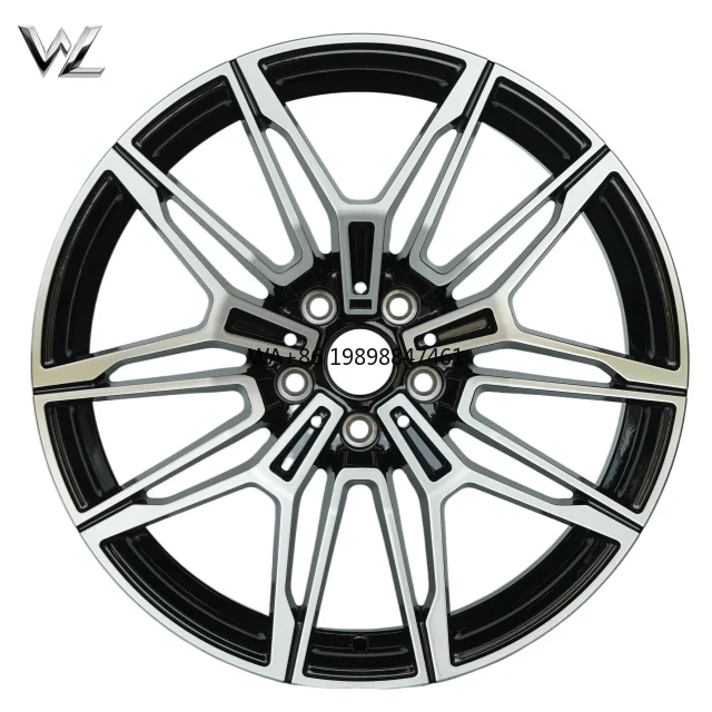 Custom Size Walle Wheels 19 Inch New Aluminium Alloy Wheel Rims 5x112 5x120 Multi Spoke Black Machined for 3S 5S waterproof