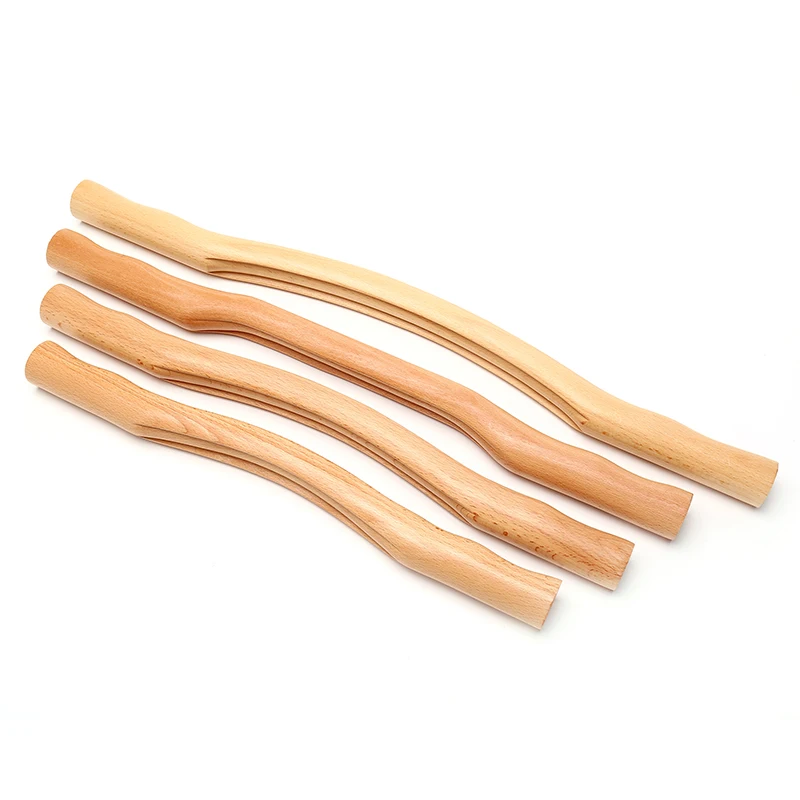 1pc Natural Wood Bamboo Stick For Massage Gouache Relaxtion Wooden Therapy SPA Neck Shoulder Back Health Care Massager Tools