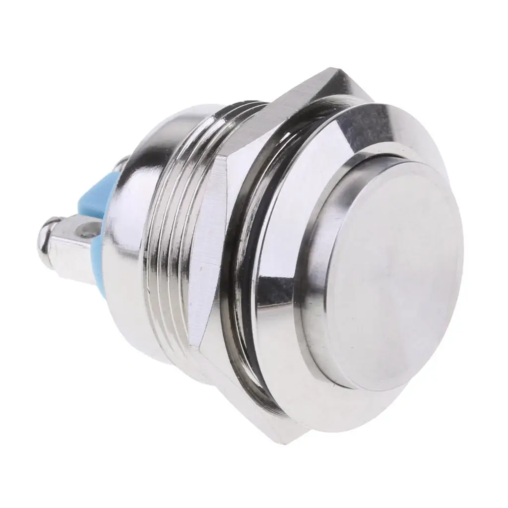 1NO Resetable 22mm Stainless Steel Waterproof Button Modified