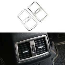 Car Rear AC Vent Trim Cover for BMW X1 F48 2016 - 2022 Air Conditioning Outlet Decoration Sticker Styling Interior Accessories