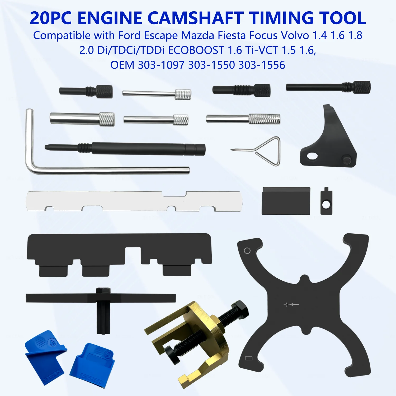 Kit d'outils de synchronisation du moteur, 18 pièces, pour Mazda Ford 1.4 1.5 1.6 16V JOKit, 303-1097 303-1550 303-1556