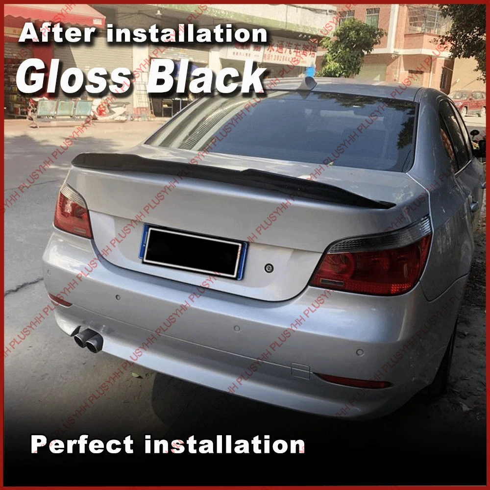 

E60 Spoiler For BMW Sedan 4-Door 520i 523i 525i 530i 535i 540i 545i 550i M5 2004-2010 Accessories PSM Style Rear Trunk Wing Part
