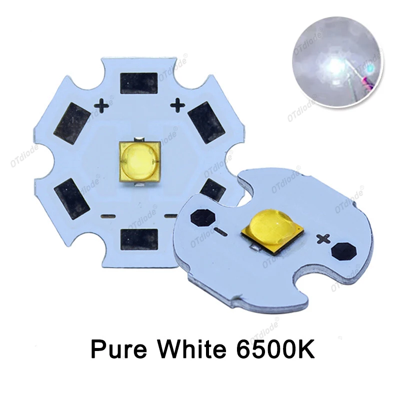 10-100pcs 1W 3W 3535 High Power LED Chips SMD Cold White 6500K Neutral White 4500K Warm White 3000K XPE Flashlight Part Lamp