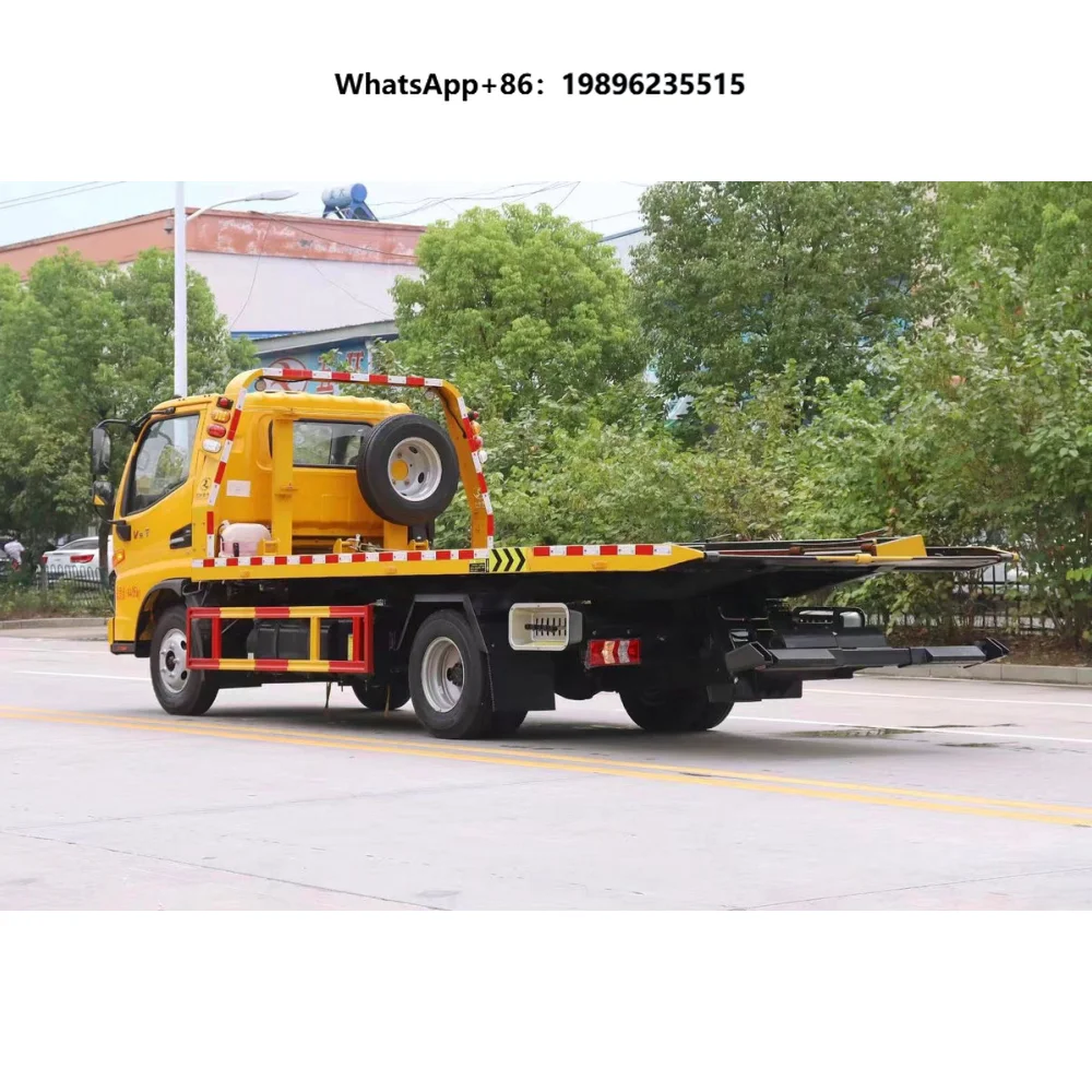 JAC 4*2 LHD Flat Bed Car Carrier Tow Truck Wrecker with Hydraulic Wheel Lift System for Vehicle Recovery Service