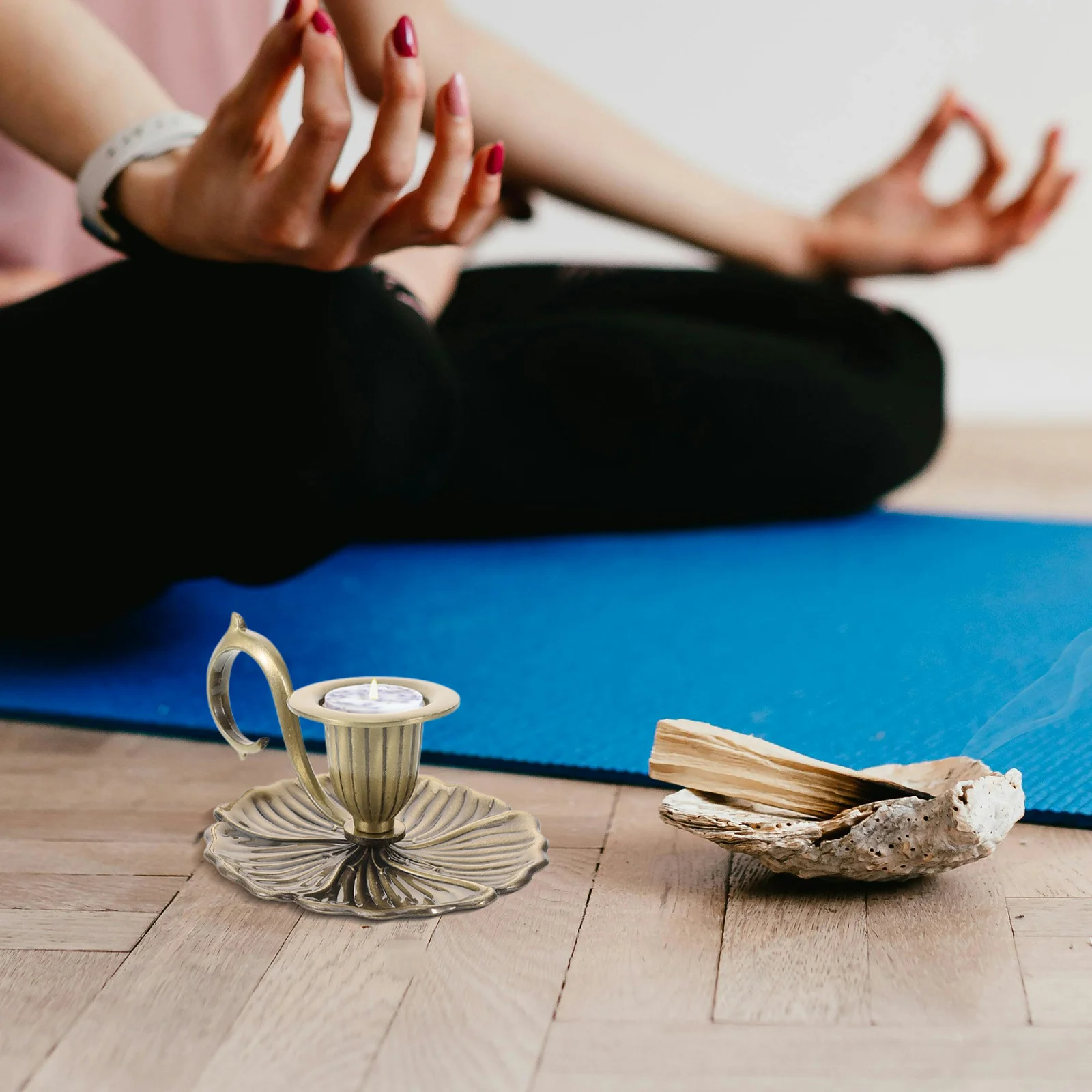 حامل ديكور للغرفة حامل شمعدان معدني لسطح المكتب قطعة مركزية لجو دافئ لحفلات الزفاف وأعياد الميلاد