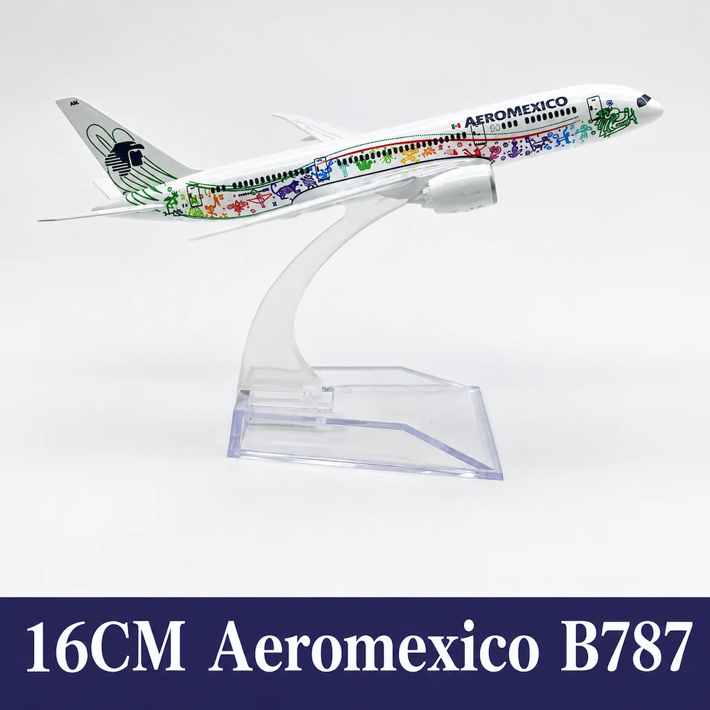 1/400 Scale Aircraft Air AEROMEXICO B787 Airlines 16cm Alloy Metal Diecast Airplane Model 787 Airways Souvenir Plane Gift