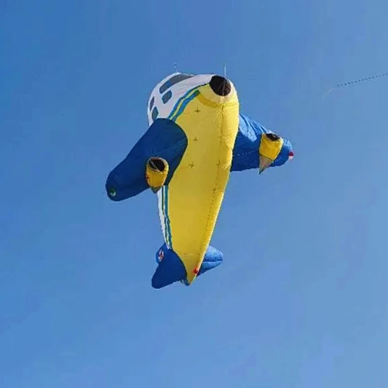 Envío Gratis, cometa de avión de doble línea para adultos, juguetes al aire libre, manga de viento, pipa inflable, línea de bobinado, pipa deportiva, juguetes para exteriores