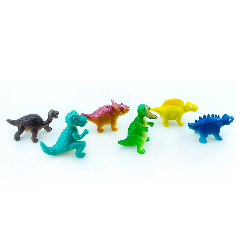 6 pz/set Mini simulazione animale dinosauro modello stegosauro hadrosaur Tyrannosaurus figure bambini giocattoli educativi cognitivi