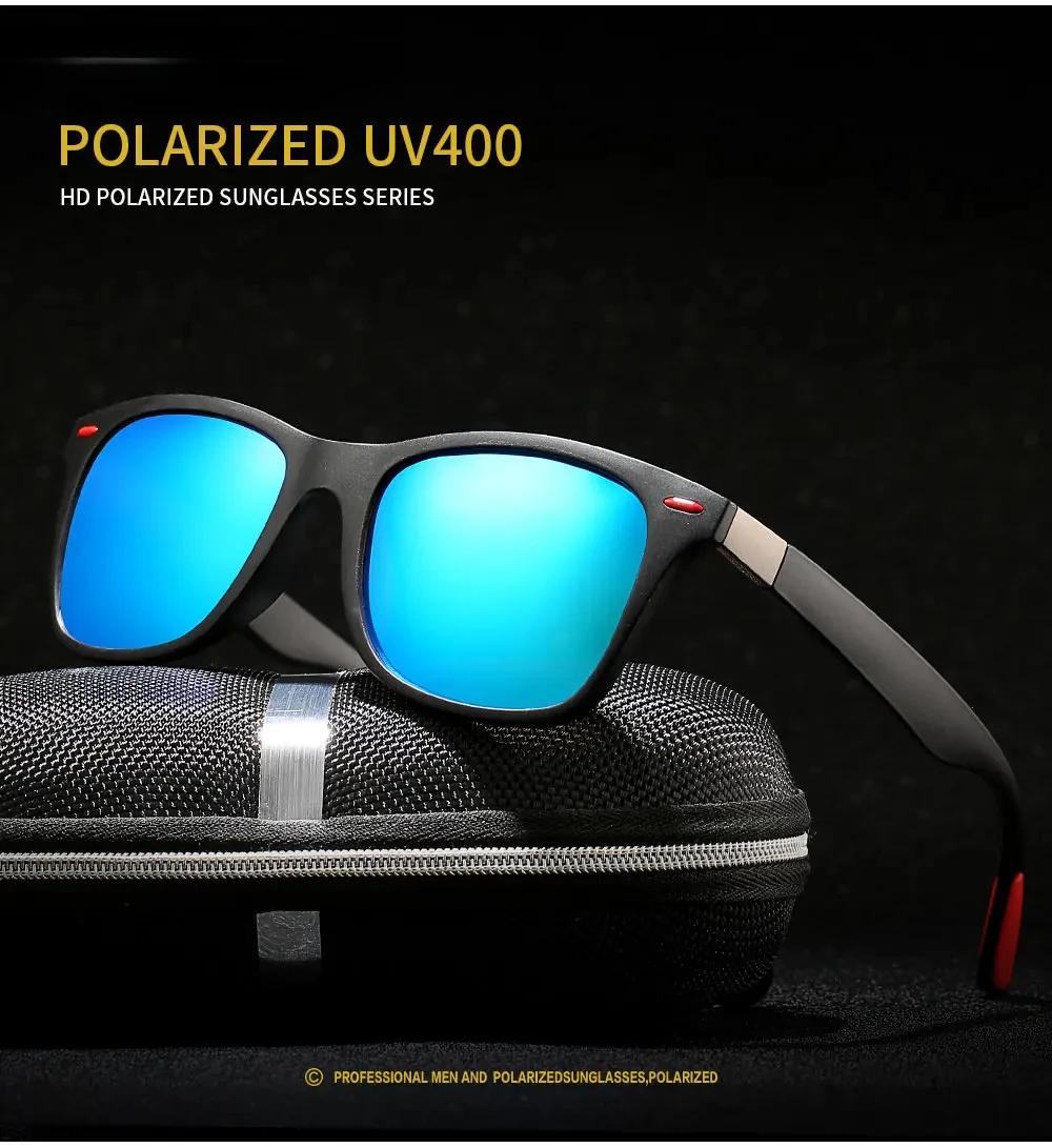 Men's Polarized Sunglasses Luxury Driving Sun Glasses For Men Classic Male Eyewear Sun Goggles Travel Fishing Sunglasses UV400