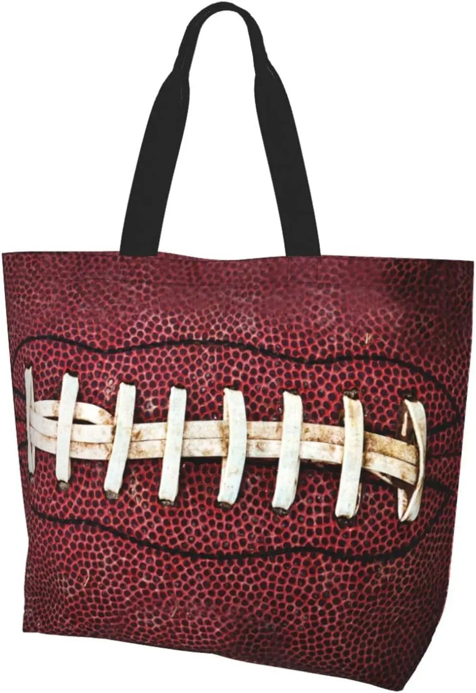Sport Soccer Large Tote Bag Simple Casual Portable Shoulder Bags Reusable Grocery Handbag For Women Gym Travel