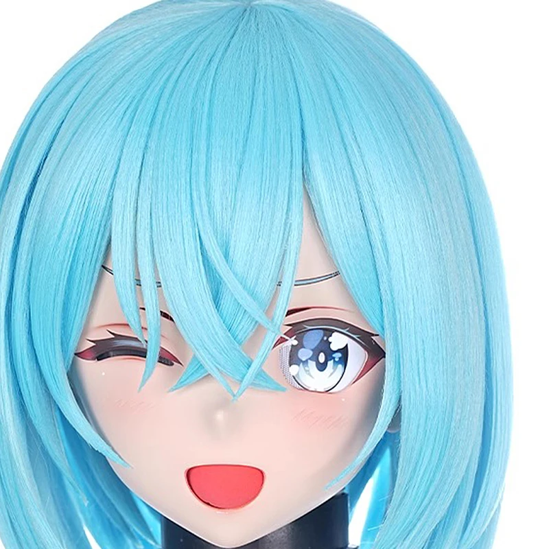 اليدوية تخصيص كامل عقال قفل دمية شخصية كرتونية كيغ تأثيري Kigurumi قناع الراتنج انمي ياباني أقنعة Kigurumi