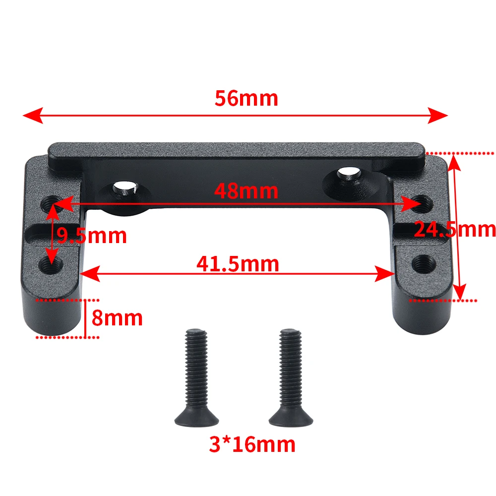 AXSPEED Supporto servo cambio in metallo per 1/6 RC Crawler Axial SCX6 AXI05000 Modello di telecomando Accessori di aggiornamento per auto