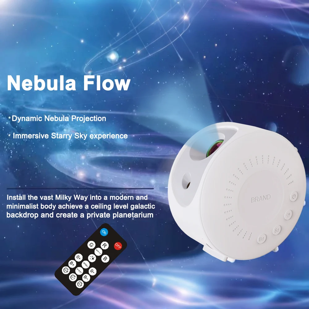 Atmosphere Starry Sky Projection Lamp Remote Control Multi Lighting Modes Romantic Nebula Star Night Light Galaxy Projector Gift