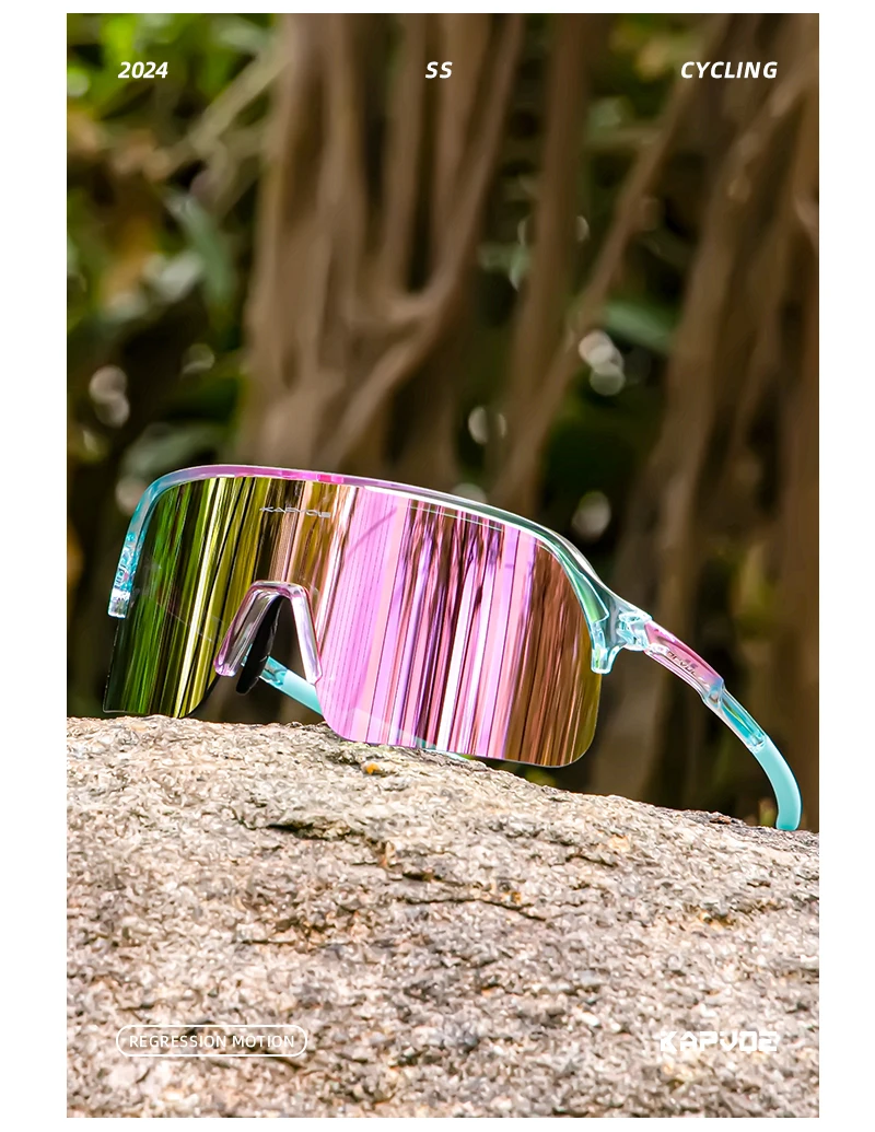 Kapvoe Sonnenbrille für Herren, Fahrradbrille, Fahren, Fahrradbrille, Radfahren, Damen, Straße, Mountainbike, Outdoor, Sportbrille, UV400 – Detail 13