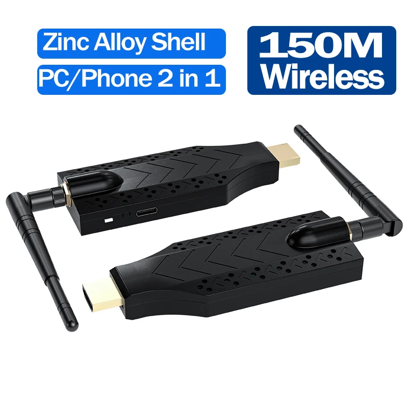

150 м беспроводной HDMI-удлинитель, передатчик и приемник, 1080P TV Stick, адаптер для дисплея для ПК, камеры, ноутбука, проектора, монитора ТВ