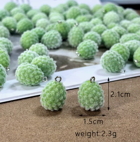 Lot 10 Pcs Plucked resin Durian fruit Charms Jewelry Making  Earrings Pendants Necklaces Bracelets DIY Accessories gift