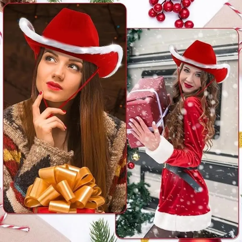 Western Themed Hat With Textured Trim Practical Fabric For Costume Parties Y166