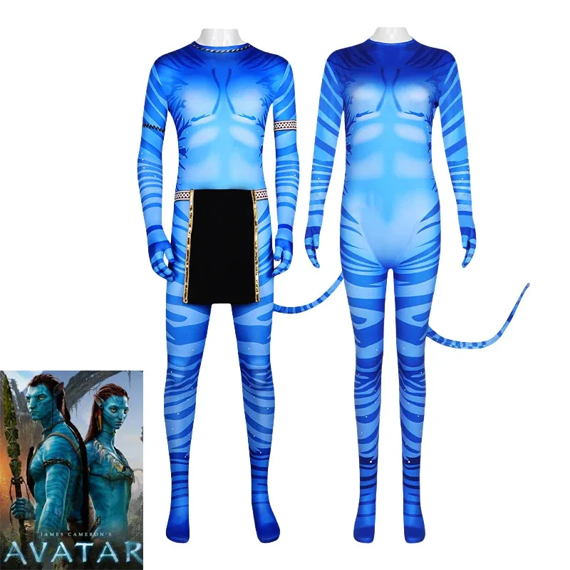 

New Cosplay Costume Avatar Movie Themed 3D Digital Print Jumpsuit for Men and Women 3D Digital Print Jumpsuit