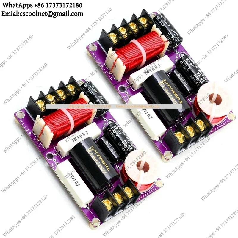 k06 2PCS 150W 2-Way Audio HiFi Filter Circuit Board Stereo Speaker Crossover 4/6/8 Ohm 2 Unit Frequency Dividers 3000Hz