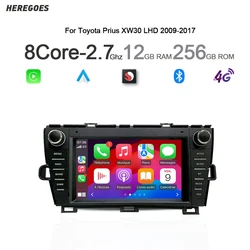 Android 13 For Toyota Prius XW30 2009 2010-2015 Wireless CarPlay Car Radio GPS Navigation Multimedia Player Bluetooth Wifi 8GB