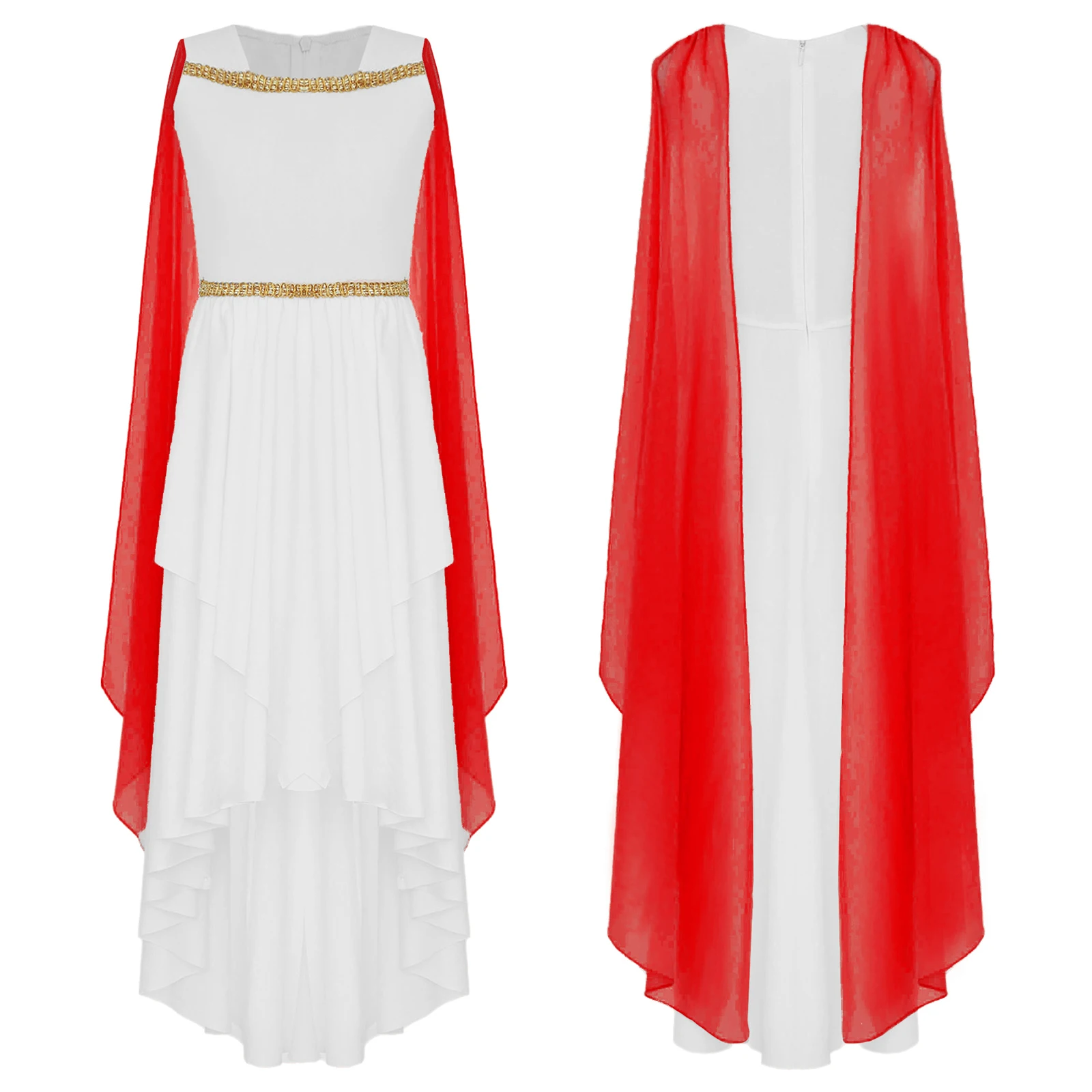 

Костюм для косплея Девушки-принцессы Древней Греции, Древнегреческая/Египетская Тога, Римское платье, Платье без рукавов с накидкой, Лоскутное струящееся платье