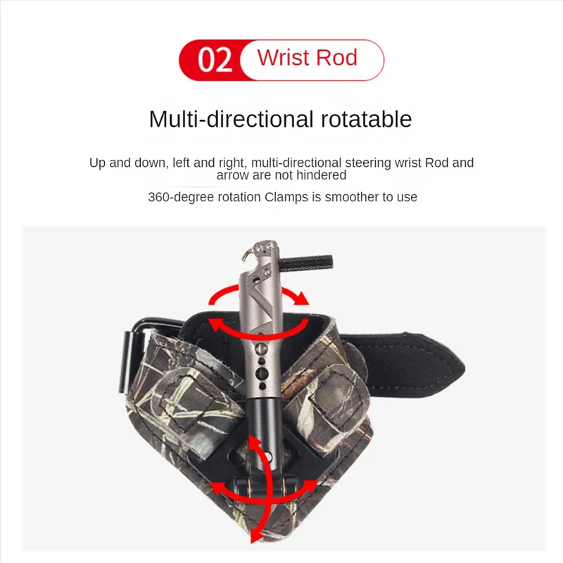 

2525+ Compound Pulley Bow and Arrows Outdoor Archery Wrist Strap Spreader Hook Wrist Spread Three Gears Adjustable.